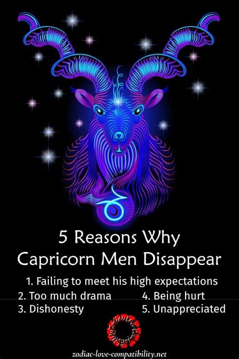 If your Capricorn guy is acting distant, it could actually be a sign that he is starting to form intense feelings for you, and it scares him. . Capricorn man disappear for a week